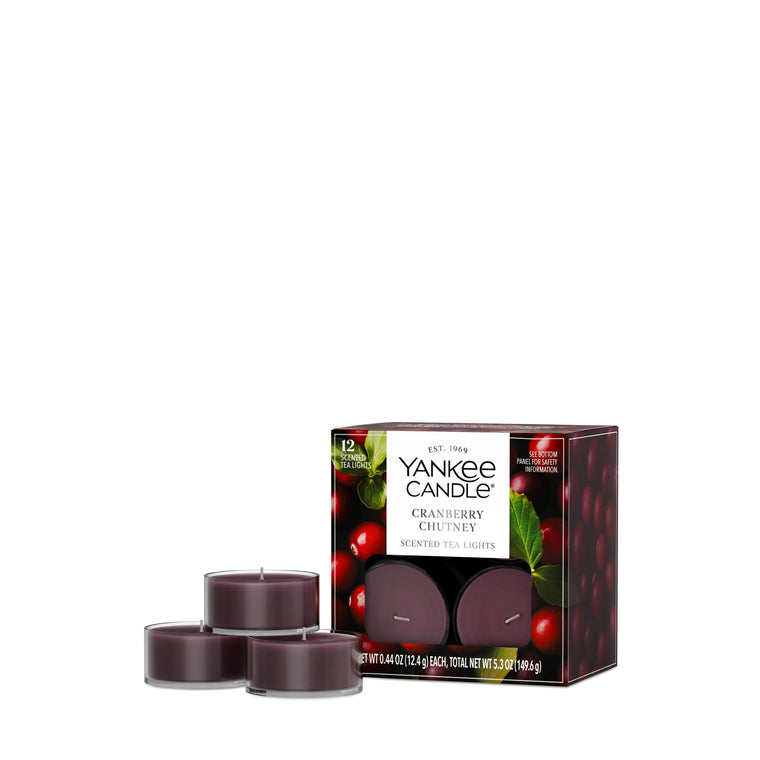 Cranberry Chutney Scented Tea Light Candles N5