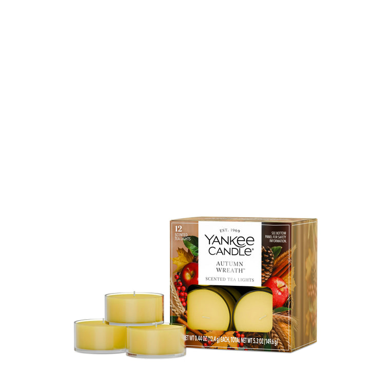 Autumn Wreath™ Scented Tea Light Candles W9
