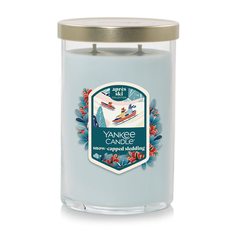 Snow-Capped Sledding Large Tumbler Candle E1