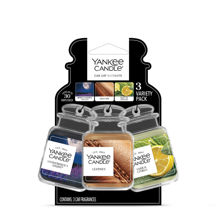 Midsummer's Night® / Leather / Sage & Citrus Car Jar® Ultimate (Bonus 3-Pack) V6