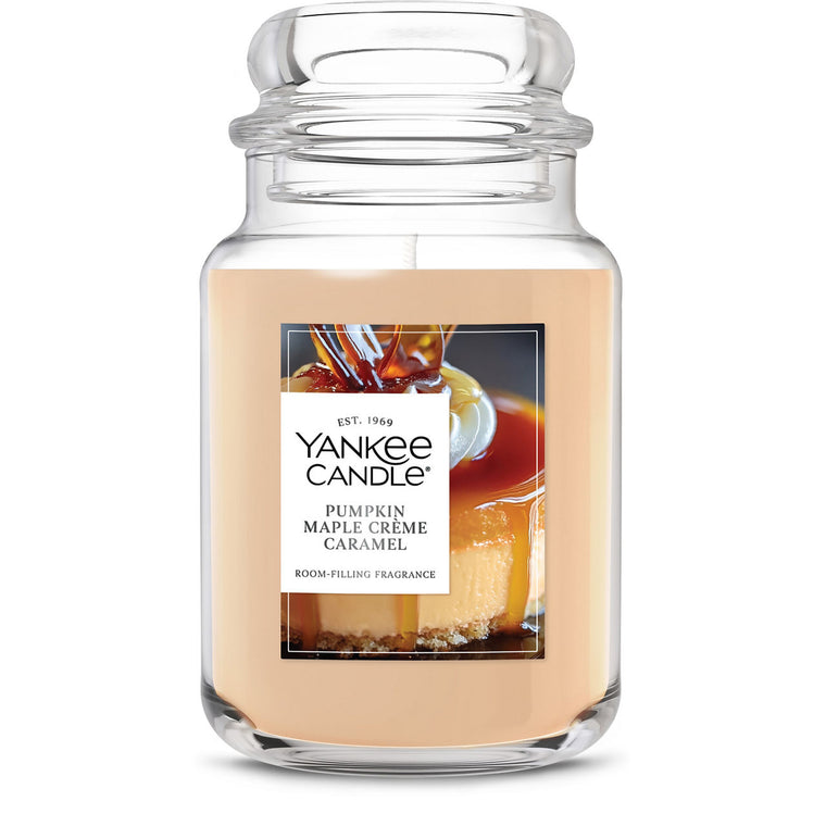 Pumpkin Maple Crème Caramel Original Large Jar Candle Y4