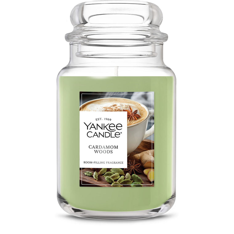 Cardamom Woods Original Large Jar Candle K7