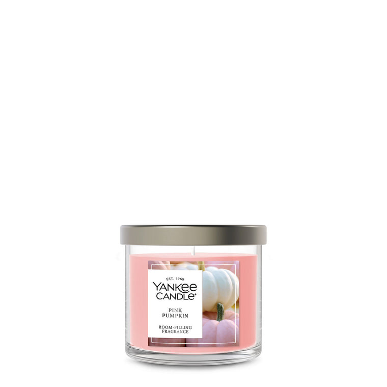 Pink Pumpkin Small Tumbler Candle S1