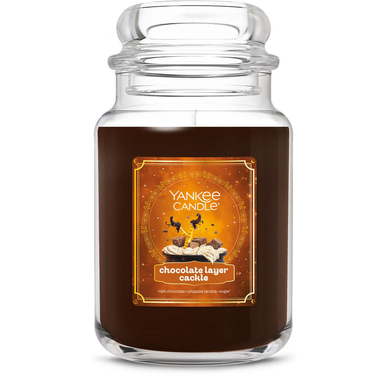 Chocolate Layer “Cackle” Original Large Jar Candle D5