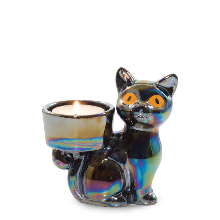Twilight Whiskers Tea Light Candle Holder S9