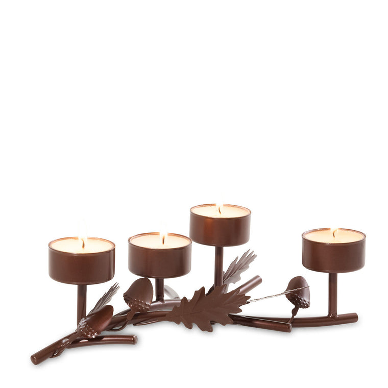 Acorn Branch Tea Light Candle Holder H2