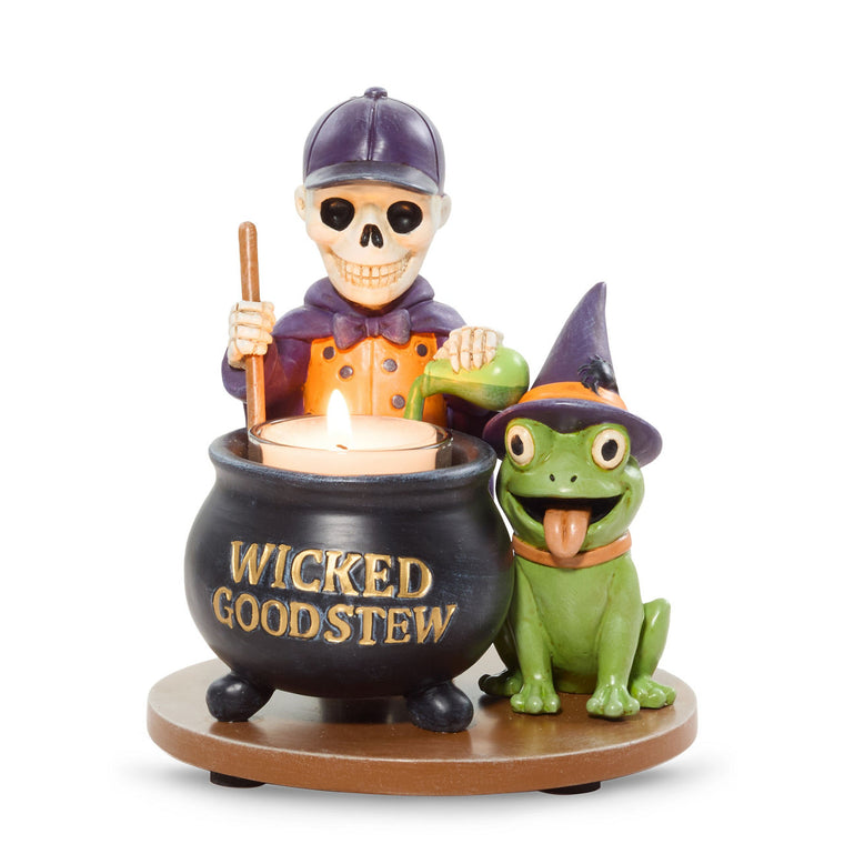 Bonebury Lane Wicked Good Tea Light Candle Holder C3