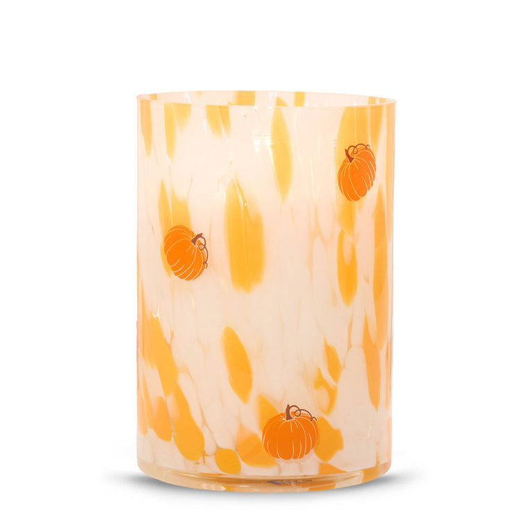 Pumpkin Painter Jar Candle Holder W3