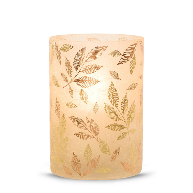 Frosted Gold Jar Candle Holder B9