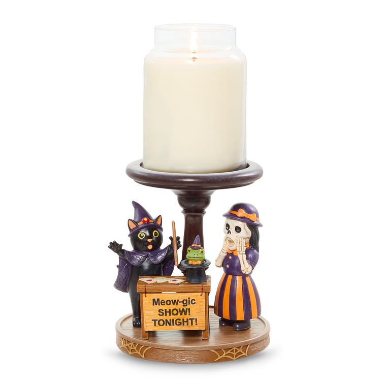Bonebury Lane Meow-gic Show Candle Pedestal A8