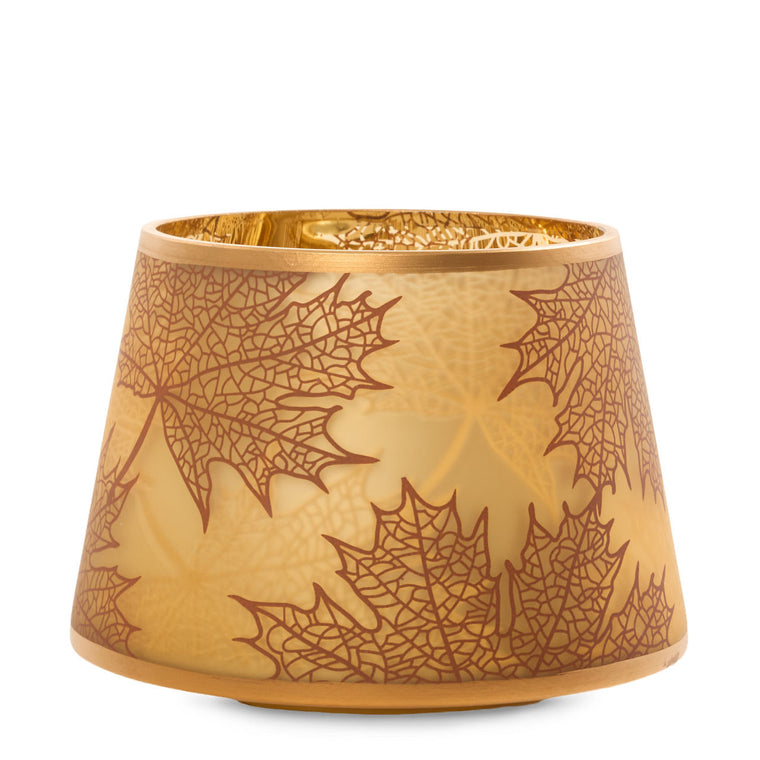Crackle Leaves Jar Candle Shade N0